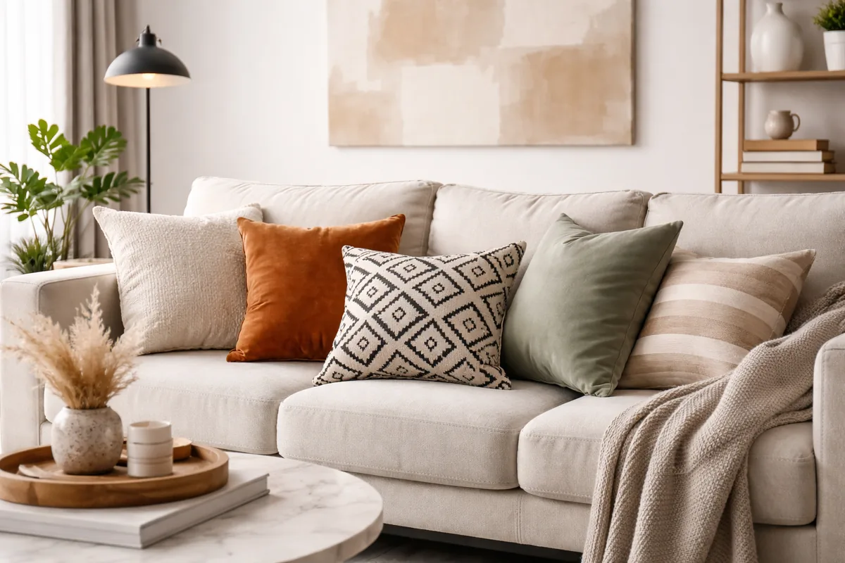 Comment choisir des coussins pour un salon moderne