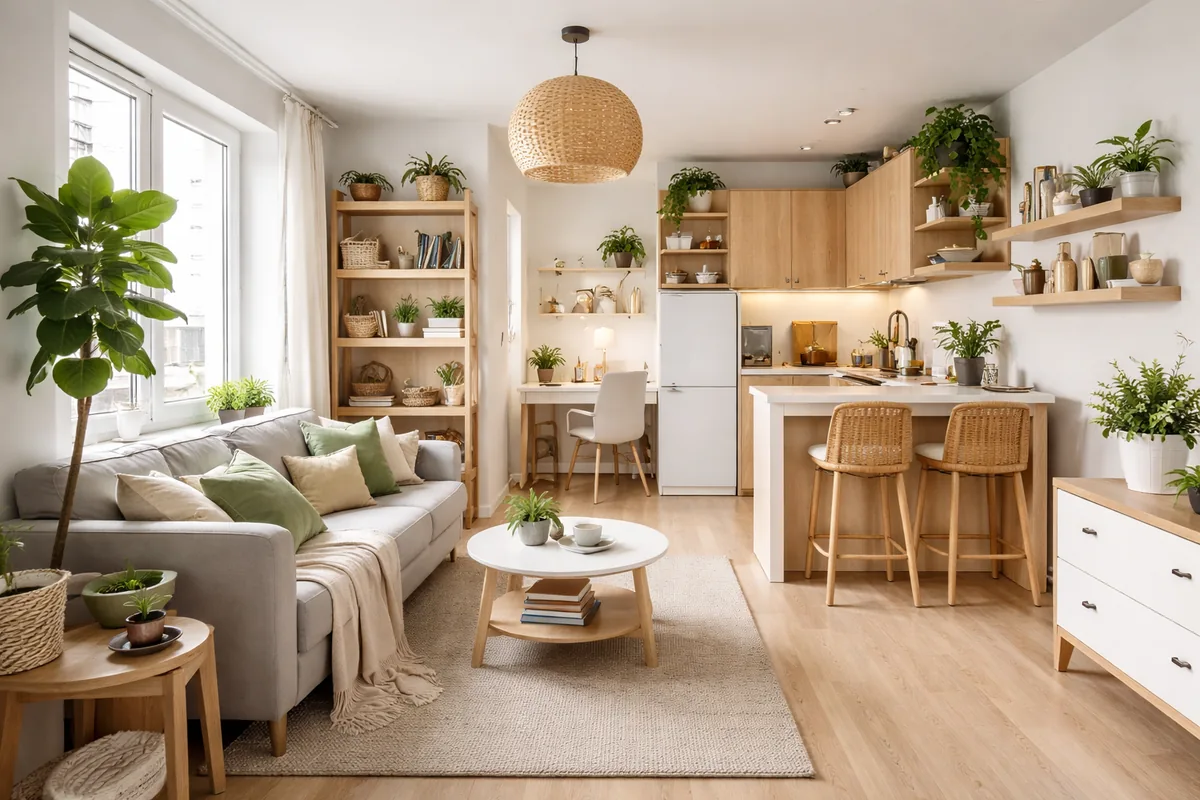 Comment optimiser l'organisation d'un petit espace de vie de 30 m²